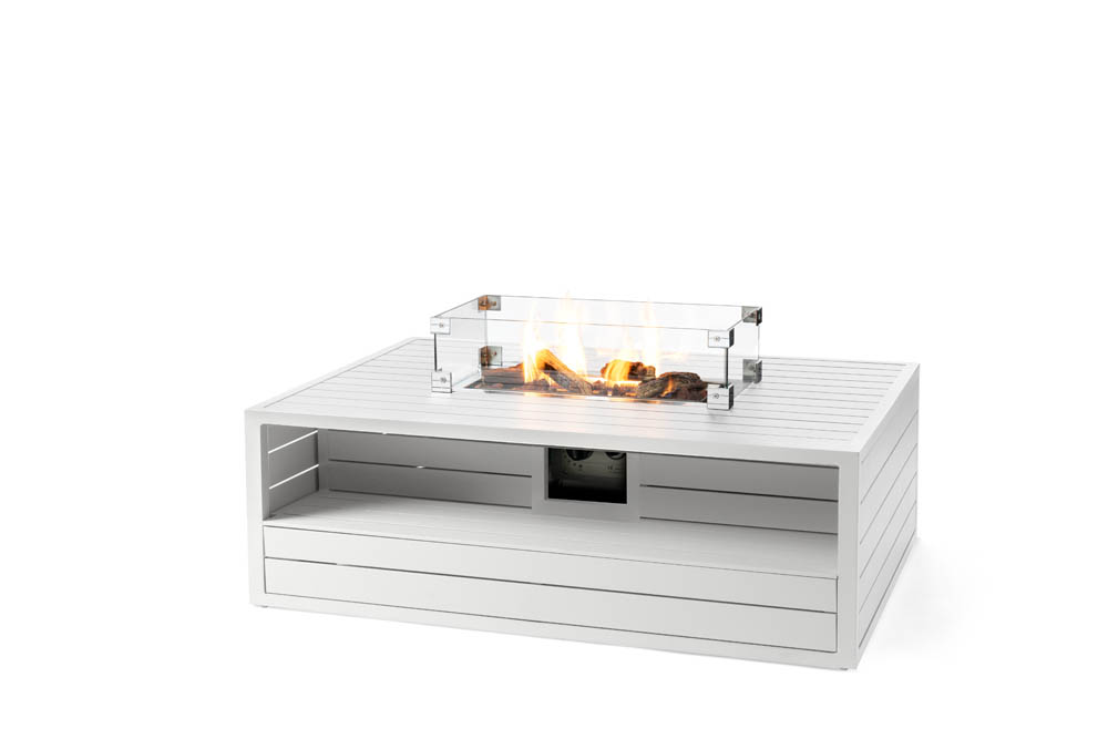 Cocoon Table Aluminium Rechthoek wit
