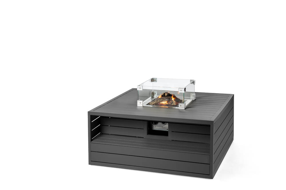 Cocoon Table Aluminium Vierkant antraciet